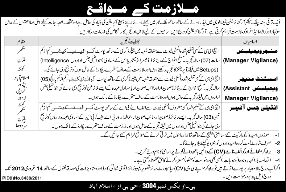 Jobs in islamabad pk careers