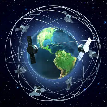 Satellites around earth