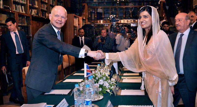 hina rabbani khar with William Hague