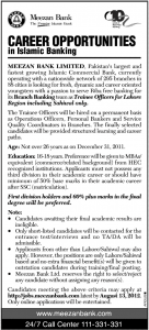 Jobs in Meezan Bank Limited 2012
