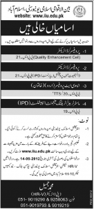 islamic university islamabad pakistan Jobs for Professors