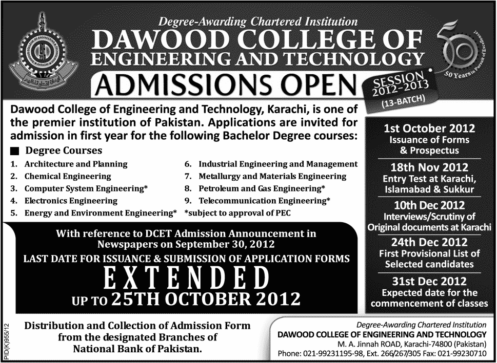 Dawood College Of Engineering And Technology 