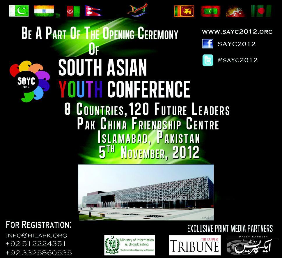 South Asian youth conference SAYC 2012 Islamabad