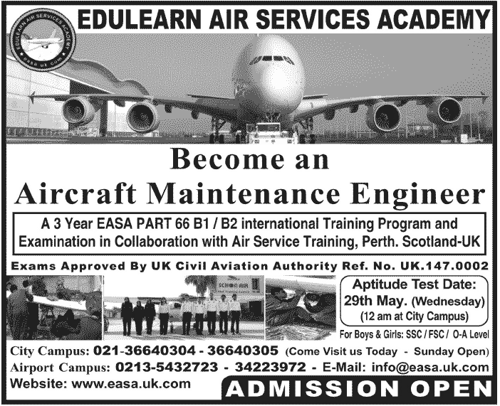 Edulearn Air Services Academy Admission in aircraft 2013