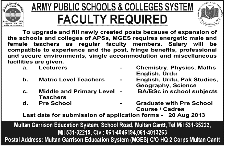 army pubic jobs 2013