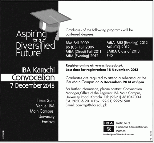 IBA Karachi Convocation 2013
