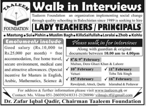 Taaleem-Foundation-Jobs-2014