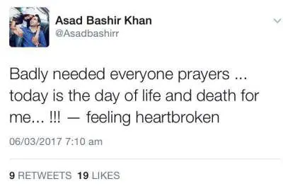 Asad Khan update