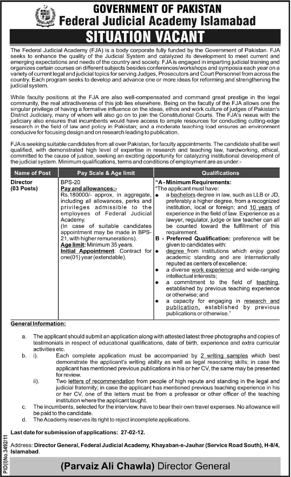 government of pakistan jobs