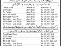 Punjab Group of Colleges Admission Policy for Position Holders 2012