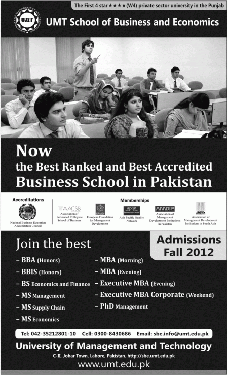 UMT School Of Business And Economics