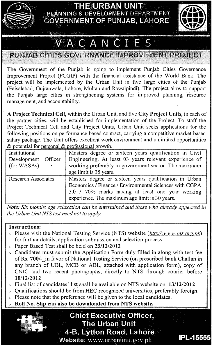 Institutional Development, Research Associates