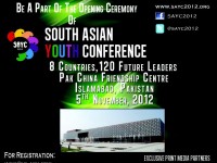 South Asian youth conference SAYC 2012 Islamabad
