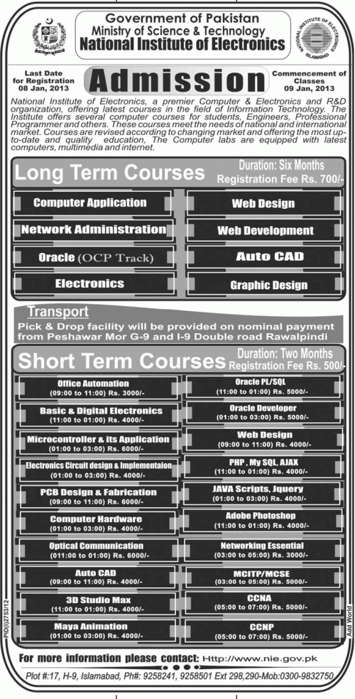 National institue of electronics National institute of electronics