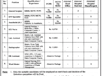 (PESSI) Punjab Social Security Jobs