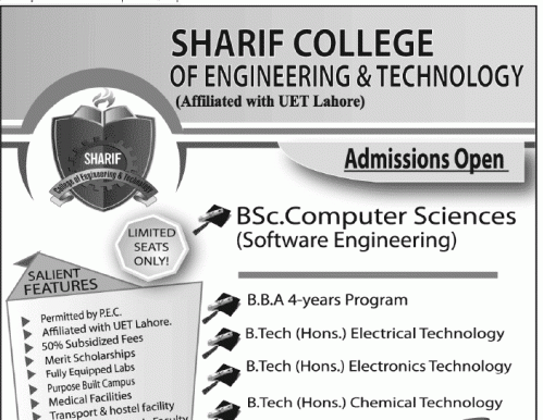 Sharif College of Engineering & Technology