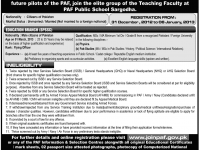 Teaching Jobs in Pakistan Air Force January 2013