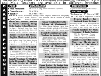 Dar-e-Arqam School Female Teaching Jobs March 2013