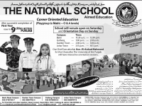 The National School Aimed Education Lahore Admissions
