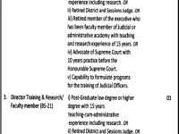 Punjab Judicial Academy Lahore Situation Vacant April 2013