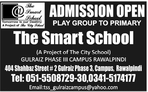 The Smart School Rawalpindi Admission Open 2019