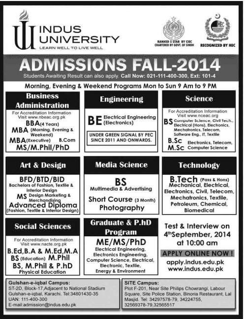 Indus University Fashion Designing Indus University Fashion Designing