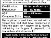 Accountant Jobs in pakistan 2013