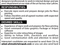 Designer Executive Jobs in Lahore Tatra Pak 2013