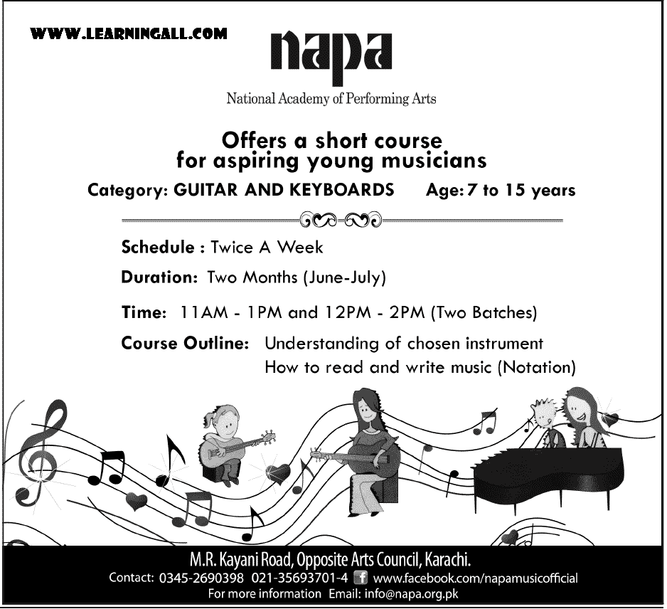 Napa National Academy of Performing Arts Offer Short Courses Napa National Academy of Performing Arts Offer Short Courses