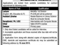 National University of Modern Languages Jobs June 2013