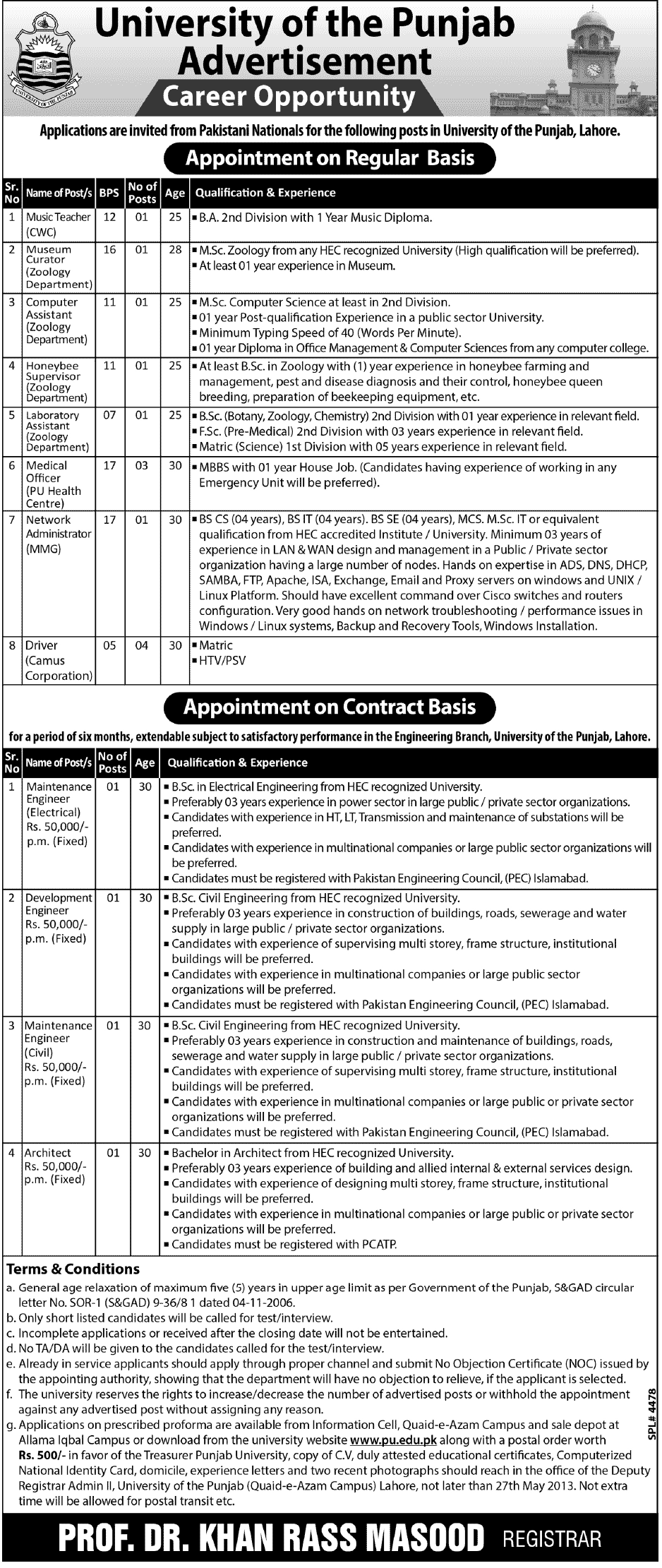 Pu.edu.pk Jobs 2013 Pu.edu.pk Jobs 2013