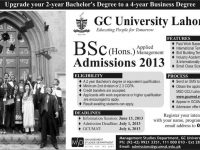 GC University Lahore Bsc Hons Admission