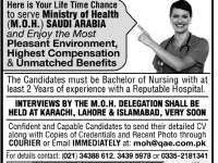 Ministry of Health Jobs in Saudi Arabia Nurses Required