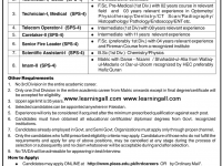 Pieas.edu.pk Jobs, Technical Jobs June 2013