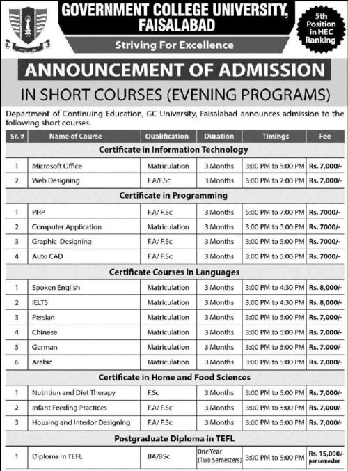 GCUF-Admissions-2020 GCUF-Admissions-2020
