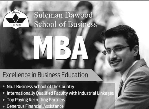 MBA Admissions in Suleman Dawood School of Business