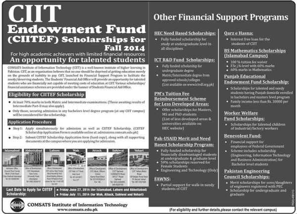 CIITEF-Scholarships-2014-2015