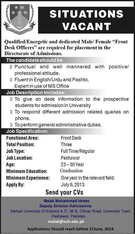 sarhad-University-Jobs-2014