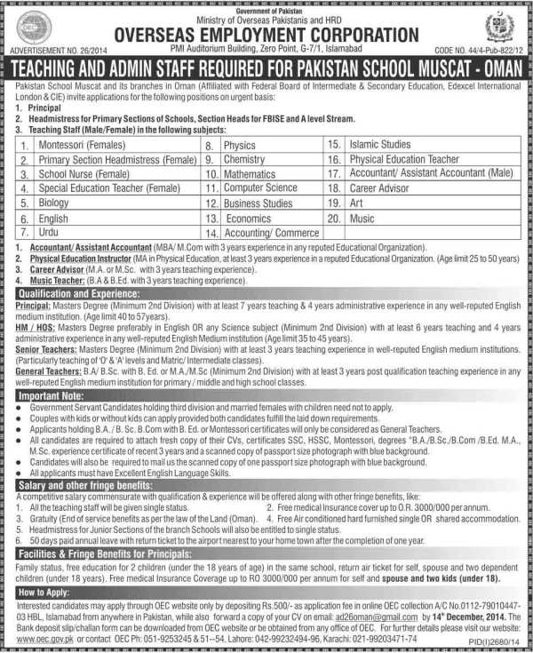 School-Teaching--Jobs-in-Oman,-Muscat