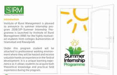 IRM Internship Program IRM Internship Program