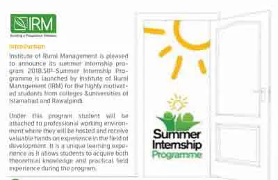 IRM Internship Program