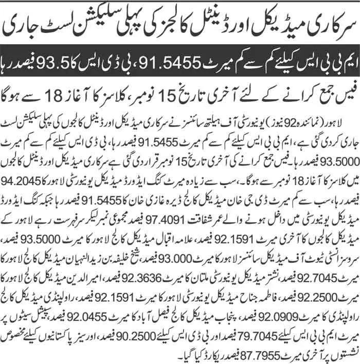 UHS-MBBS-BDS-Merit-List-2024