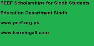 PEEF-Sindh-Scholarships-2021