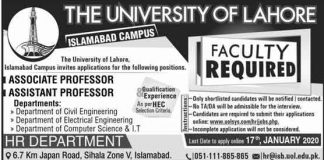 University-of-Lahore-Islamabad-Campus-Jobs-2020