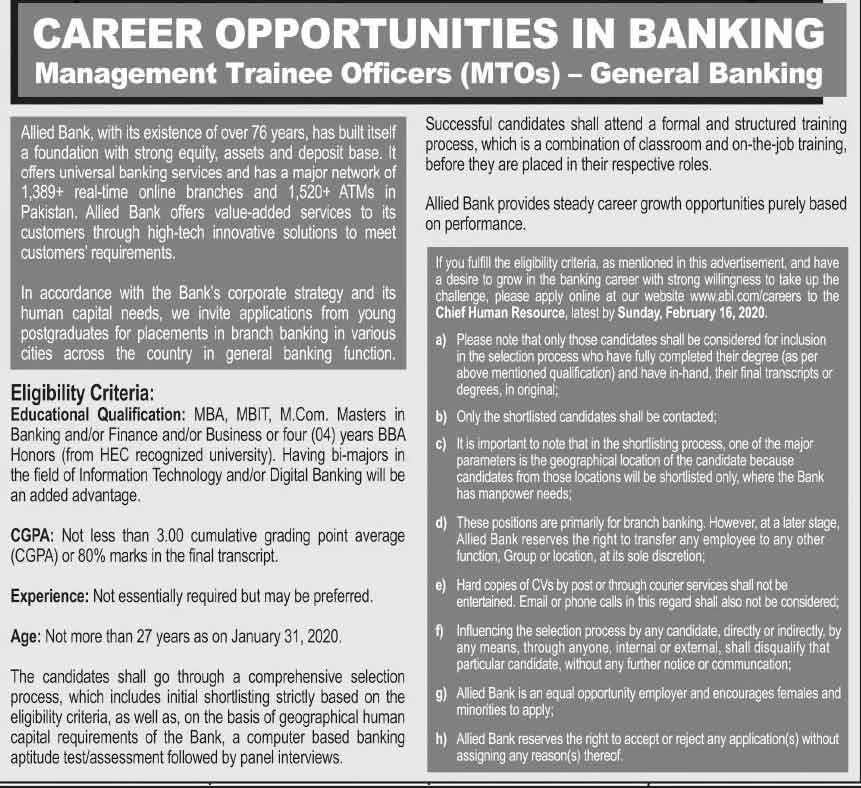 Allied-Bank-MTO-Jobs-2020-Trainee-Program