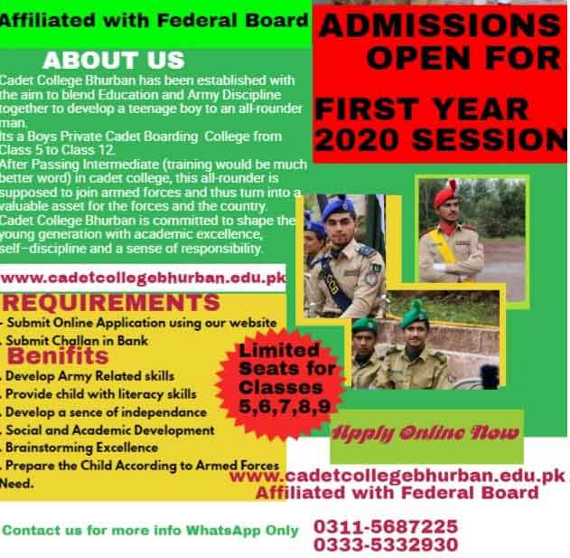 Cadet-College-Bhurban-Murree-Admission-2025-Form