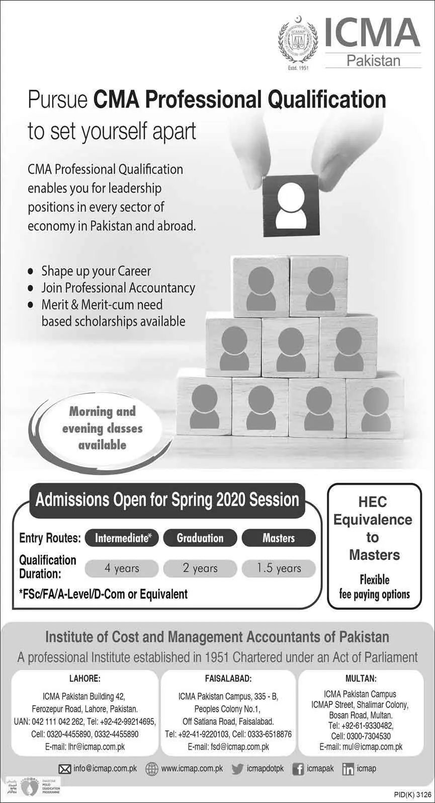 ICMA-Pakistan-Admissions-2023