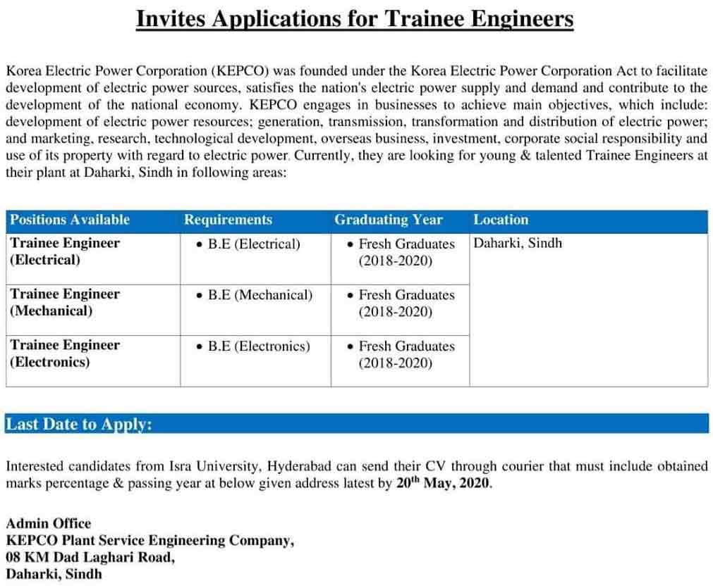 KEPCO-Power-Supply-Trainee-Engineer-Program