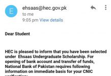 Ehsaas Undergraduate Scholarship 2020 phase 2 Application Form ehsaas-scholarships-2020-selection-list