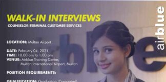 Airblue-Jobs-2021-Counselor-Customer-Service